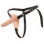 Телесный поясной страпон с вибрацией Vibrating Strap-On - 15,7 см. - Телесный поясной страпон с вибрацией Vibrating Strap-On - 15,7 см.