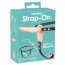 Телесный поясной страпон с вибрацией Vibrating Strap-On - 15,7 см. - Телесный поясной страпон с вибрацией Vibrating Strap-On - 15,7 см.