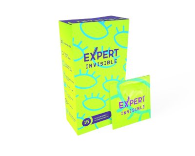 Ультратонкие презервативы Expert Invisible - 15 шт. Длина: 18 см. Презервативы гладкие ультратонкие невидимые, изготовлены из натурального латекса без запаха и протестированы с помощью электронной системы контроля качества. Имеют дополнительную смазку для повышенного комфорта. Отличаются высокой тонкостью, сохраняя надёжность и чувствительность. Номинальная ширина - 52 мм. Толщина стенки - 0,03 мм. В упаковке - 15 шт. Страна: Тайланд. Материал: латекс. Объем: 15 шт.