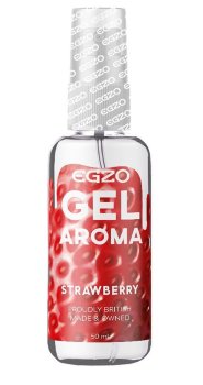 Интимный лубрикант EGZO AROMA с ароматом клубники - 50 мл.