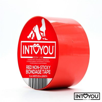 Красный скотч для фиксации Non-Sticky Bondage Tape - 15 м. Длина: 15 см. Эта нелипкая лента для бондажа — ваш секретный инструмент для экспериментов без ограничений. Она не оставляет следов на коже или волосах, не рвётся в самый ответственный момент и не требует сложных узлов. Просто обмотайте, зафиксируйте — и наслаждайтесь игрой. А когда страсть утихнет, лента легко снимается, не оставляя ни малейшего следа. Ширина - 5 см. Страна: Испания. Материал: поливинилхлорид (ПВХ, PVC).