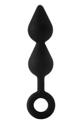 Черный анальный стимулятор XL Double Drop Plug - 20 см. Длина: 2 см. Диаметр: 4.4 см. Двойная каплевидная анальная пробка с прочной и гибкой петлей для вытягивания. Конический кончик этой двойной пробки облегчает проникновение, каплевидная форма обеспечивает ощущение наполненности. Изготовлена ​​из безопасного для тела, гладкого силикона. Страна: Китай. Материал: силикон.
