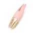 Нежно-розовый мини-вибратор с раздвоенным кончиком - 12,3 см. - Нежно-розовый мини-вибратор с раздвоенным кончиком - 12,3 см.