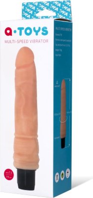 Многоскоростной вибратор реалистичной формы - 19 см. Длина: 19 см. Диаметр: 3.3 см. Что может быть лучше упругого, твердого, реалистичного и мультискоростного достоинства, с которым вы можете играть как угодно, согласно вашей фантазии. Пришло время попробовать то, что всегда хотелось! Колечки у основания члена подарят дополнительную неожиданную стимуляцию. Интенсивность и напористость вашего партнера можно легко регулировать с помощью удобного колесика, плавно поворачивая его в разные стороны. Вибратор выполнен из безопасного термопластичного эластомера и будет более послушным с использованием лубриканта на водной основе. Рабочая длина - 17 см. Страна: Китай. Материал: термопластичный эластомер (TPE). Батарейки: 2 шт., тип AA.