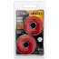 Набор из 2 красных эрекционных колец DONUT RINGS OVERSIZED - Набор из 2 красных эрекционных колец DONUT RINGS OVERSIZED