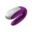 Фиолетовый вибромассажёр для пар Satisfyer Double Fun - Фиолетовый вибромассажёр для пар Satisfyer Double Fun