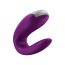 Фиолетовый вибромассажёр для пар Satisfyer Double Fun - Фиолетовый вибромассажёр для пар Satisfyer Double Fun