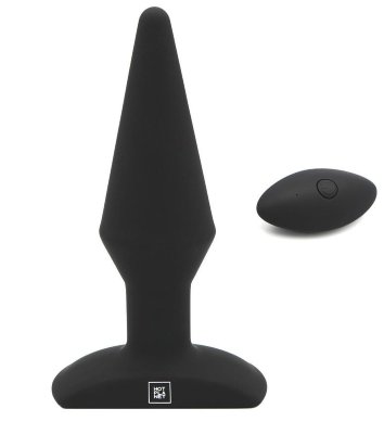 Черная анальная вибропробка с пультом ДУ Uranus - 12,8 см. Длина: 12.8 см. Диаметр: 3.5 см. Анальная пробка имеет 10 режимов вибрации. Изготовлена из бархатистого силикона, гладкого на ощупь, не имеет швов. Имеет ограничительное основание для безопасного использования. Игрушкой можно управлять как вручную так и на расстоянии. Пульт дистанционного управления работает от батарейки CR2032. Рабочая длина- 11,3 см. Страна: Китай. Материал: силикон. Батарейки: встроенный аккумулятор.