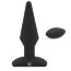 Черная анальная вибропробка с пультом ДУ Uranus - 12,8 см. - Черная анальная вибропробка с пультом ДУ Uranus - 12,8 см.