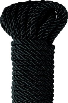 Черная веревка для фиксации Deluxe Silky Rope - 9,75 м.