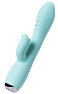 Мятный вибратор с клиторальным стимулятором MILO - 20 см. Длина: 2 см. Диаметр: 3.7 см. Игривый язычок Milo будет нежно и деликатно доводить вас до новых вершин наслаждения. Увеличенная и слегка загнутая головка вибратора имеет рельефную поверхность - это обеспечит насыщенную стимуляцию точки G. Изготовлен из высококачественного бархатистого силикона. Заряжается от USB. 10 режимов вибрации, 3 режима работы язычка. Бархатистый силикон. Мощная вибрация. Рабочая длина - 12,5 см. Длина дополнительного стимулятора - 5 см. Страна: Китай. Материал: силикон. Батарейки: встроенный аккумулятор.