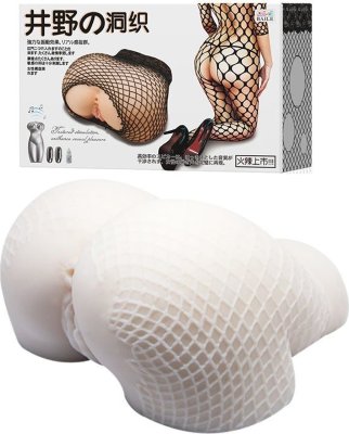 Мастурбатор в виде пышной попки в сетке Мастурбатор в виде пышной попки в сетке. Два входа, 2 отверстия для вставки виброяичек. Пульт управления вибрацией и голосом выносной. Размеры - 17 х 15 х 8,5 см. Страна: Китай. Материал: термопластичная резина (TPR). Батарейки: 3 шт., тип AAA.