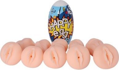 Мастурбатор в яйце Happy egg Длина: 15.5 см. Яйцо, а внутри - игрушка не для детей! Нежная и тугая вагина подарит плотный обхват и минуты истинного наслаждения! Всего 5 вариантов дизайна с различным внутренним рельефом. Какой достанется именно тебе? Узнаешь, когда вскроешь упаковку... Мастурбатор изготовлен из очень эластичного материала. Поэтому несмотря на компактный размер Happy Eggs подойдет к любому мужскому достоинству, мягко обхватывая ствол и головку, растягивая удовольствие по всему телу. Страна: Россия. Материал: термопластичный эластомер (TPE).