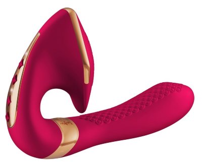 Малиновый вибростимулятор SOYO - 17 см. Длина: 17 см. Диаметр: 3.7 см. Для женщины, которая хочет всего, всего, всего! Благодаря тщательно продуманному дизайну и мощным вибрациям, SOYO откроет вам двери в мир разнообразных ощущений. Вы можете самостоятельно регулировать интенсивность вибраций нижней и верхней части массажёра и идеально контролировать удовольствия при стимуляции клитора, половых губ, промежности и точки G. Добро пожаловать в мир множественных оргазмов! Максимальное удовольствие при одновременной стимуляции клитора и влагалища. Два мощных мотора регулируются независимо друг от друга. 10 режимов и 5 скоростей. Функция travel-lock. Световая индикация при переключении режимов. Указатель зарядки аккумулятора. Штекерная зарядка. 100 % водонепроницаемость (IPX7). Рабочая длина - 11 см. Страна: Китай. Материал: силикон. Батарейки: встроенный аккумулятор.