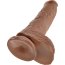 Фаллоимитатор-мулат с мошонкой 10 Cock with Balls на присоске - 25,4 см. - Фаллоимитатор-мулат с мошонкой 10 Cock with Balls на присоске - 25,4 см.