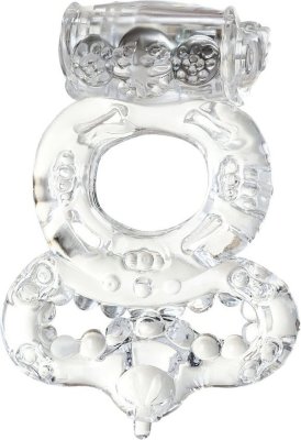 Прозрачное эрекционное кольцо с вибратором и подхватом Диаметр: 2 см. Вибрирующее эрекционное кольцо с петлей для подтяжки мошонки. Создает сильную эрекцию и стимулирует клитор женщины с помощью вибрации. Очень эластичный материал. Плавное переключение вибрации позволяет выбрать наилучший режим. Страна: Китай. Материал: термопластичный эластомер (TPE).