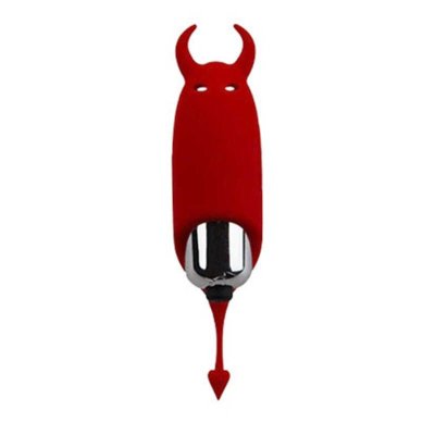Красный вибростимулятор Devol Mini Vibrator - 8,5 см. Длина: 8.5 см. Диаметр: 2.3 см. Захватите с собой эту мини вибропулю, куда бы вы ни шли для получения удовольствия в любой момент! Он достаточно мал, чтобы поместиться в кармане или сумке, изготовлен из невероятно гладкого силикона высшего качества. Вибрирующий хвостик и рожки этого дьяволёнка заставят вас трепетать! Пулю можно легко включить одним нажатием кнопки. Выключается также нажатием кнопки в нижней части игрушки. Страна: Испания. Материал: силикон. Батарейки: 3 шт., тип LR44.