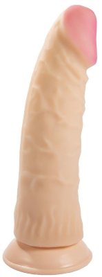 Телесный фаллоимитатор-супергигант с присоской - 32 см. Длина: 32 см. Диаметр: 7.5 см. Впервые представлен реалистик больших размеров из материала неоскин. Использована технология нанесения сверхмягкого материала на эластичный, полужесткий каркас. Подобрано оптимальное соотношение упругости, мягкости, тактильных ощущений – словом всего того, что напоминает биологический прототип, но очень больших размеров. Рабочая длина - 30 см. Минимальный диаметр - 6,6 см. Страна: Россия. Материал: неоскин.
