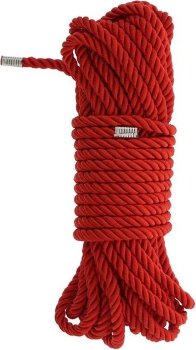 Красная веревка DELUXE BONDAGE ROPE - 10 м.