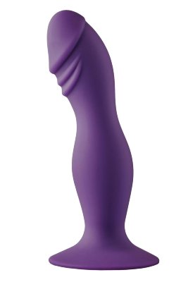 Фиолетовый фаллоимитатор Pleasure Dildo - 14,6 см. Длина: 14.6 см. Диаметр: 3.3 см. Flirts — это коллекция игрушек Dream Toys, которая отличается яркими цветами и упаковкой, напоминающей о весне, голубом небе, солнечных днях и цветах. Этот дилдо изготовлен из гладкого фиолетового силикона и имеет кончик в форме головки. Благодаря изогнутой форме он легко достигает точки P у мужчин. Дилдо оснащен присоской для использования без помощи рук. Страна: Китай. Материал: силикон.