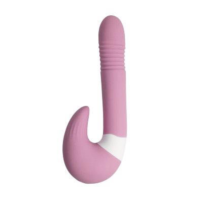 Розовый вибростимулятор зоны G 2-в-1 Длина: 23.9 см. Диаметр: 3.8 см. КЛЮЧЕВЫЕ ПРЕИМУЩЕСТВА: • 10 режимов вибрации для разнообразия ощущений • Инновационное приложение для управления через смартфон • Отсоединяемая конструкция 2 в 1 для различных методов использования • Мощная двойная моторная система для усиленного удовольствия • Продолжительность работы до 45 минут от одного заряда • Быстрая зарядка через USB-C всего за 120 минут • Защита от воды IPX7 для использования даже в ванной ЧТО ДЕЛАЕТ ЕГО ОСОБЕННЫМ: • Реалистичная текстура, имитирующая мужскую головку • Технология стимуляции для максимального удовольствия • Возможность использования как с электропитанием, так и без него • Симуляция автоматического вхождения для интенсивных ощущений • Компактные размеры с мощной производительностью. Страна: Китай. Материал: анодированный пластик, силикон. Батарейки: встроенный аккумулятор.