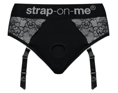 Черные трусики для насадок Diva Lingerie Harness - size M Предметы из коллекции Harness - это изящные и комфортные изделия для вашей игры. Трусики оснащены эластичный поясом и подвязками, которые регулируются под ваши формы. Элегантный дизайн «вторая кожа» обеспечивает плотное прилегание к телу, что добавляет чувственности каждому движению. Страна: Франция. Материал: 82% нейлон, 18% эластан.