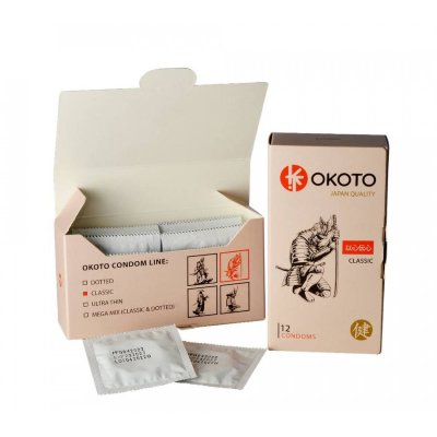 Презервативы OKOTO Classic - 12 шт. Длина: 18 см. Презервативы OKOTO Classic - гладкие классические презервативы. Номинальная ширина - 52+/-2 мм. Толщина стенки - 0,05+/-0,01 мм. - Регистрационное удостоверение РФ: ФСЗ 2012/11516 - Дата регистрации медицинского изделия: 03.02.2012 г. - Срок действия регистрационного удостоверения: бессрочно - Представитель изготовителя медицинского изделия: - - Номер модели: 204935. Страна: Россия. Материал: латекс. Объем: 12 шт.