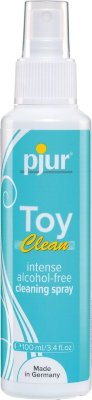 Очищающий антибактериальный спрей ToyClean - 100 мл. Мягкий очиститель для интимных игрушек с уникальной щадящей формулой, устраняющей не только неприятных запахи и бактерии, но и вирусы фунги. Спрей не содержит спирта, поэтому безопасен для всех видов материалов, в том числе резины, латекса, кожи, пвх, силикона и других. Дерматологически тестирован – не имеет сильного запаха и нейтральный на вкус. Для использования нанести спрей на игрушку, если необходимо промокните салфеткой. Страна: Германия. Объем: 100 мл.