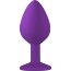 Средняя фиолетовая анальная пробка Emotions Cutie Medium с прозрачным кристаллом - 8,5 см. - Средняя фиолетовая анальная пробка Emotions Cutie Medium с прозрачным кристаллом - 8,5 см.