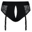 Черные трусики для насадок Diva Lingerie Harness - size L - Черные трусики для насадок Diva Lingerie Harness - size L