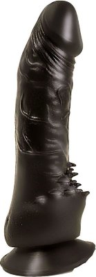 Чёрный фаллоимитатор с клиторальными шипами - 17,8 см. Длина: 17.8 см. Диаметр: 4 см. С этой чёрной, как смоль, секс-игрушкой вам гарантированы яркие ощущения от вагинальной стимуляции. Реалистичные формы, фантастический рельеф из переплетённых вен, податливость ствола – это только половина успеха. Изюминка модели – мяконькие шипы на основании, обеспечивающие клиторальный массаж во время глубоких погружений. Подошва в виде присоски позволит зафиксировать стимулятор на полу/мебели/стене и освободить руки для ласк. Страна: Россия. Материал: поливинилхлорид (ПВХ, PVC).
