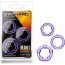 Набор из 3 фиолетовых эрекционных колец Stay Hard Beaded Cockrings - Набор из 3 фиолетовых эрекционных колец Stay Hard Beaded Cockrings