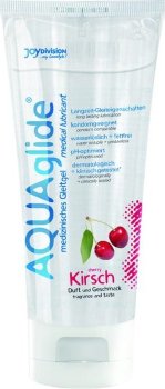 Гель-лубрикант на водной основе AQUAglide с ароматом вишни - 100 мл.
