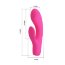Розовый вибратор с клиторальным отростком Tim - 15,5 см. - Розовый вибратор с клиторальным отростком Tim - 15,5 см.
