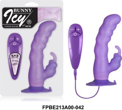 Гибкий фиолетовый вибратор с клиторальным стимулятором - 18 см. Длина: 18 см. Диаметр: 3.2 см. Силиконовый гибкий вибратор на присоске с 5 вариациями вибрации и с 5 режимами цифрового контроля мощности вибратора. Изогнутая форма вибратора идеально подходит для стимуляции точки G, а рельефные контуры обеспечивают дополнительную вагинальную стимуляцию. Снабжен клиторальным стимулятором. Рабочая длина - 13 см. Страна: Китай. Материал: силикон. Батарейки: 2 шт., тип AAA.