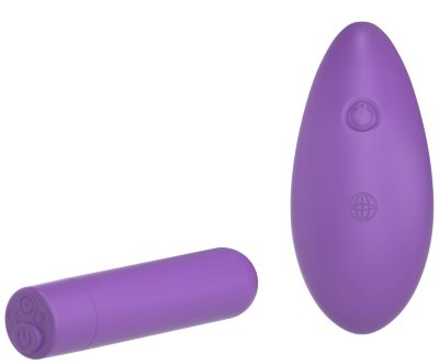 Фиолетовая вибропуля с пультом Rechargeable Remote Control Bullet - 7,62 см. Длина: 7.62 см. Диаметр: 1.9 см. Если объединить супер мощную классическую вибропулю с 10 вариантами сумасшедших режимов вибрации с удобным пультом дистанционного управления для более широкого спектра игр в паре, то получится ультра компактный и мощный вибромассажер Fantasy For Her Her Rechargeable Remote Control Bullet. Благодаря чрезвычайно гладкой форме и крошечному размеру, которые определенно не будут мешать большинству позиций или сексуальным действиям, Fantasy For Her Her Rechargeable Remote Control Bullet комфортно используется для особо чувствительных областей тела. Игрушку можно использовать как для соло-игры, так и для удовольствия в паре. Активируйте и изменяйте 10 режимов вибрации с помощью кнопок у основания пули или используйте пульт. Вибропуля Fantasy For Her Remote Bullet Vibe заряжается с помощью прилагаемого USB-кабеля и любого доступного порта (или совместимого адаптера). Пуля и пульт заряжаются с помощью USB по очереди. Страна: Китай. Материал: анодированный пластик (ABS). Батарейки: встроенный аккумулятор.