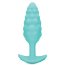 Мятный рельефный анальный виброплаг Bump - 13,5 см. - Мятный рельефный анальный виброплаг Bump - 13,5 см.
