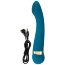 Бирюзовый вибромассажер с температурными режимами Hot n Cold Vibrator - 21,6 см. - Бирюзовый вибромассажер с температурными режимами Hot n Cold Vibrator - 21,6 см.