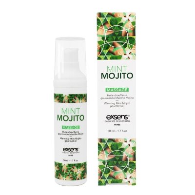 Разогревающее массажное масло с ароматом мохито Gourmet Mint Mojito - 50 мл. Готовы к десерту? Восхитительный, насыщенный аромат согревающего интимного массажного масла EXSENS удовлетворит сладкоежек! Созданный для интимной прелюдии и орального удовольствия, этот сексуальный усилитель сделает вашу игру еще более горячей, привнося аромат, веселье и фантазию во все ваши интимные моменты. Веганская формула без парабенов дразнит и усиливает удовольствие благодаря нежному ощущению тепла при нанесении на интимные зоны. Веганское. Без сахара. Совместимо с латексом. Шелковистая формула. Не оставляет пятен. Дарит ощущение тепла. Никакого горького послевкусия. Забавные светящиеся в темноте полоски на бутылке. Нанесите на интимные зоны, где требуется мягкое согревающее ощущение. VEGAN GLYCERIN, PROPYLENE GLYCOL, AROMA (FLAVOR), SODIUM SACCHARIN. Страна: Франция. Объем: 50 мл.