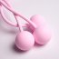 Розовый вакуумный стимулятор клитора с вагинальными виброшариками - Розовый вакуумный стимулятор клитора с вагинальными виброшариками