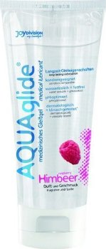 Гель-лубрикант на водной основе AQUAglide с ароматом малины - 100 мл.