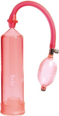 Красная вакуумная помпа Power Pump Red Длина: 2 см. Помпа для мужчин красногоо цвета. Снабжена удобной ручкой-грушей для откачки воздуха и создания вакуума. Копка сброса давления удобно расположена рядом с грушей. На поверхности колбы нанесена шкала делений в см. Эластичный уплотнитель помогает увеличить поверхность соприкосновение помпы с кожей. Страна: Китай. Материал: анодированный пластик (ABS).