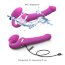 Ярко-розовый безремневой страпон Multi Orgasm Size M с клиторальной стимуляцией - Ярко-розовый безремневой страпон Multi Orgasm Size M с клиторальной стимуляцией