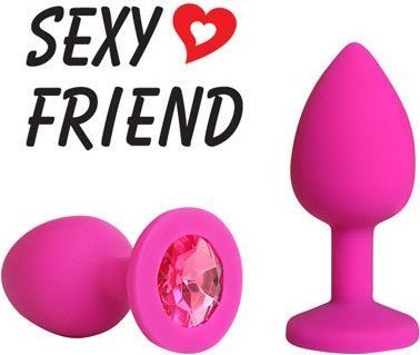 Розовая конусовидная анальная пробка с малиновым кристаллом - 7,3 см. Длина: 7.3 см. Диаметр: 3 см. Силиконовая анальная втулка из серии Sexy Friend позволит по-новому взглянуть на сексуальное удовольствие! Интимный аксессуар выполнен в классической конусной форме, которая гарантирует деликатное и комфортное введение. Для контроля глубины проникновения втулка снабжена удобным ограничителем. Анальная пробка выполнена в яркой цветовой гамме, изготовлена из гипоаллергенного материала - силикона и украшена кристаллом. Страна: Китай. Материал: силикон.