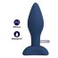 Синяя анальная пробка Bulb Plug - 12,1 см. - Синяя анальная пробка Bulb Plug - 12,1 см.