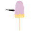 Сиреневый мини-вибратор в форме пломбира Vibrating Popsicle - Сиреневый мини-вибратор в форме пломбира Vibrating Popsicle