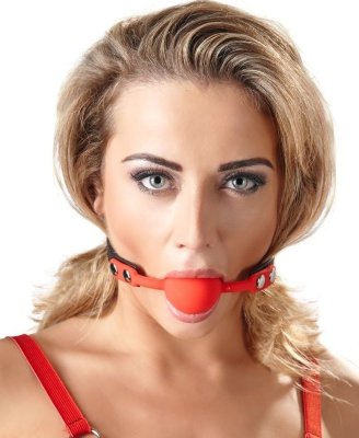 Силиконовый кляп-шар на чёрных ремешках Red Gag silicone Диаметр: 4 см. Силиконовый кляп-шар на чёрных ремешках Red Gag silicone. Страна: Германия. Материал: силикон.