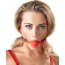 Силиконовый кляп-шар на чёрных ремешках Red Gag silicone - Силиконовый кляп-шар на чёрных ремешках Red Gag silicone