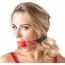 Силиконовый кляп-шар на чёрных ремешках Red Gag silicone - Силиконовый кляп-шар на чёрных ремешках Red Gag silicone