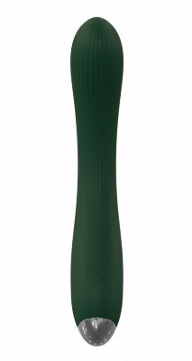Зеленый гибкий силиконовый вибратор - 20,5 см. Длина: 20.5 см. Диаметр: 4.4 см. Элегантный и функциональный вибратор предлагает 10 различных режимов вибрации для разнообразных ощущений, полностью заряжается за 120 минут и обеспечивает до 60 минут непрерывного использования. Изготовленный из силикона и ABS без фталатов, вибратор полностью водонепроницаем, что позволяет использовать его в душе или ванне. Страна: Китай. Материал: анодированный пластик, силикон. Батарейки: встроенный аккумулятор.